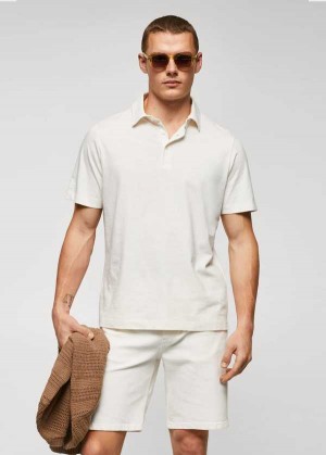 Mango 100% Bavlněné Basic Polo Shirt | MNG-21511