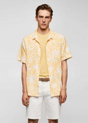 Mango 100% Bavlněné Hawaiian-print Shirt | MNG-22020