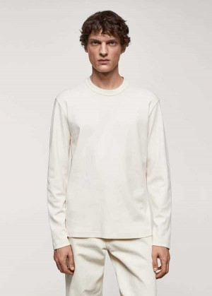 Mango 100% Bavlněné Long-sleeved T-shirt | MNG-21728