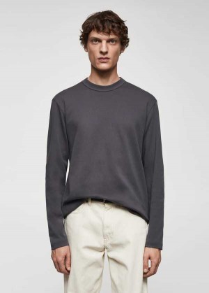 Mango 100% Bavlněné Long-sleeved T-shirt | MNG-21702