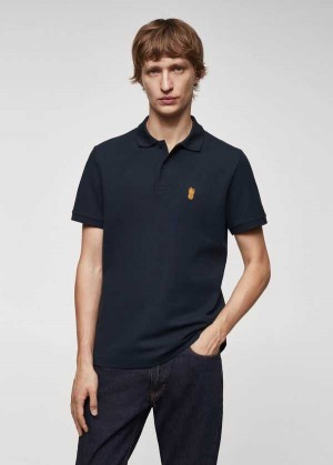 Mango 100% Bavlněné Pique Polo Shirt | MNG-21738