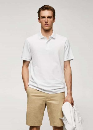 Mango 100% Bavlněné Pique Polo Shirt | MNG-21520