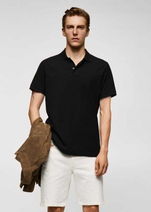 Mango 100% Bavlněné Pique Polo Shirt | MNG-21519