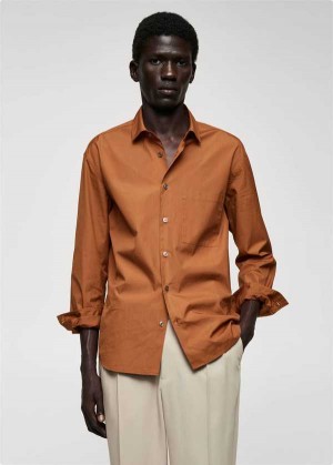 Mango 100% Bavlněné Pocket Shirt | MNG-22081