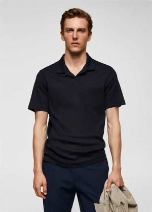 Mango 100% Bavlněné Polo Shirt With Pocket | MNG-21497