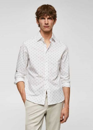 Mango 100% Bavlněné Printed Shirt | MNG-22033