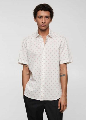 Mango 100% Bavlněné Printed Shirt | MNG-22249