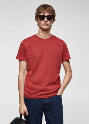 Mango 100% Bavlněné Slim-fit T-shirt | MNG-21754