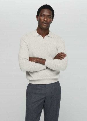 Mango 100% Cashmere Pletené Polo Shirt | MNG-21550