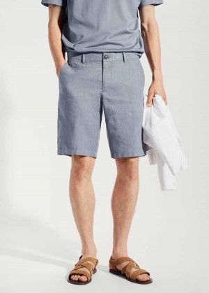 Mango 100% Linen Shorts | MNG-22405