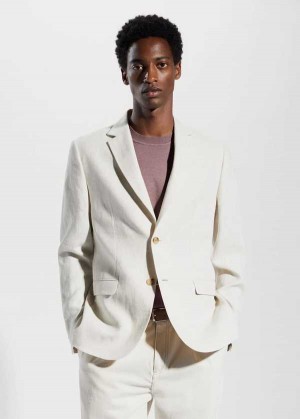 Mango 100% Linen Slim Fit Blazer | MNG-21367