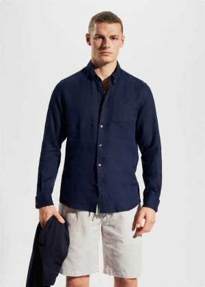 Mango 100% Linen Slim-fit Shirt | MNG-21990