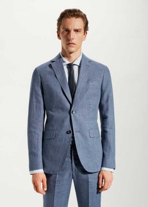 Mango 100% Linen Suit Blazer | MNG-21399