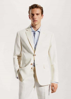 Mango 100% Linen Suit Blazer | MNG-21417