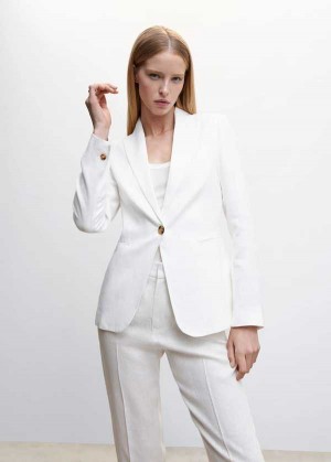 Mango 100% Linen Suit Blazer | MNG-26345