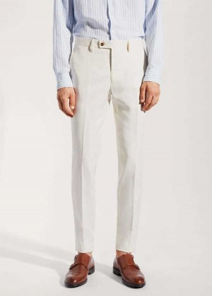 Mango 100% Linen Suit Trousers | MNG-22342