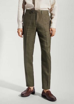 Mango 100% Linen Suit Trousers | MNG-22426