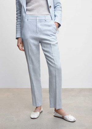 Mango 100% Linen Suit Trousers | MNG-24503