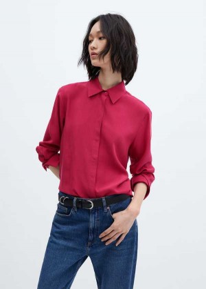 Mango 100% Lyocell Shirt | MNG-25212