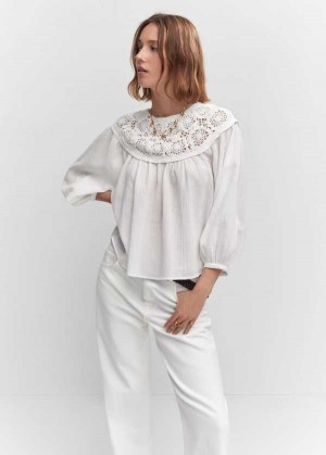 Mango Asymmetrical Blouse With Bows | MNG-25489