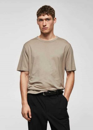 Mango Basic Mercerized Lehké Shirt | MNG-21582