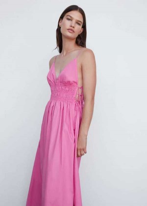 Mango Bavlněné Cross Back Šaty | MNG-26082