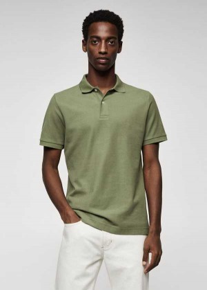 Mango Bavlněné Piqué Polo Shirt | MNG-21546