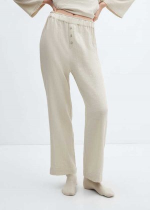 Mango Bavlněné Pyjama Pants | MNG-23659