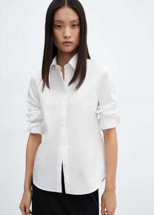 Mango Bavlněné Shirt With Jewel Buttons | MNG-25209