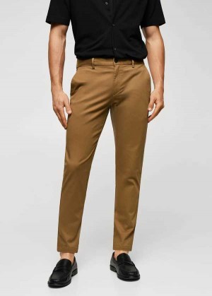 Mango Bavlněné Tapered Crop Pants | MNG-22305