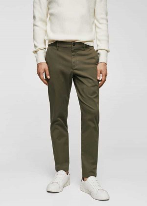 Mango Bavlněné Tapered Crop Pants | MNG-22493