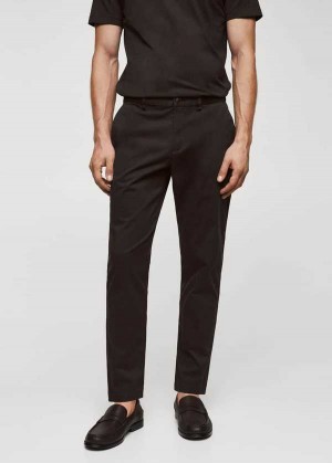 Mango Bavlněné Tapered Crop Pants | MNG-22516