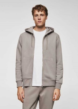 Mango Bavlněné Zip-up Hoodie | MNG-21830