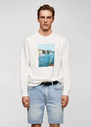 Mango Bavlněné-blend Printed Sweatshirt | MNG-21822