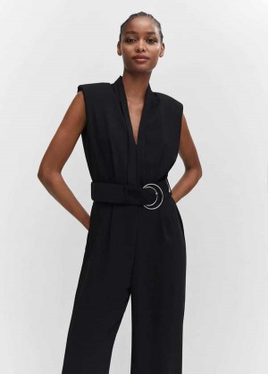 Mango Belt Long Jumpsuit | MNG-25696