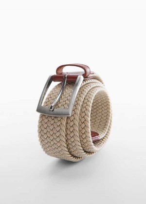 Mango Braided Elastic Belt | MNG-21156