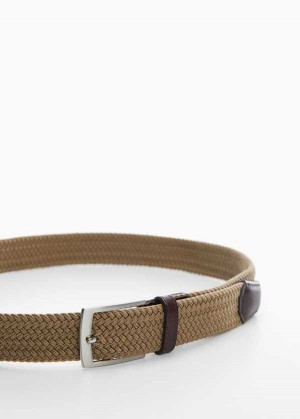 Mango Braided Elastic Belt | MNG-21165