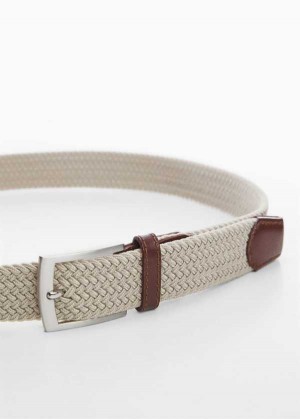 Mango Braided Elastic Belt | MNG-21198