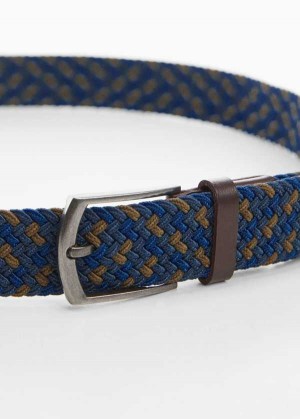 Mango Braided Elastic Colored Belt | MNG-21195