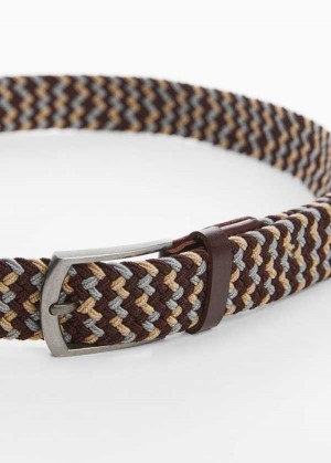 Mango Braided Elastic Colored Belt | MNG-21193