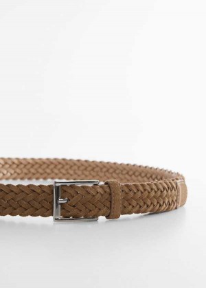 Mango Braided Semišové Belt | MNG-21184