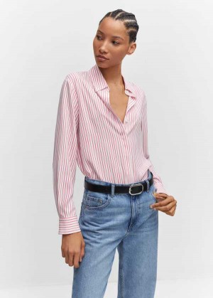 Mango Buttoned Flowy Shirt | MNG-25288