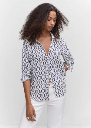 Mango Buttoned Flowy Shirt | MNG-25316