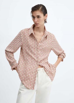 Mango Buttoned Flowy Shirt | MNG-25371