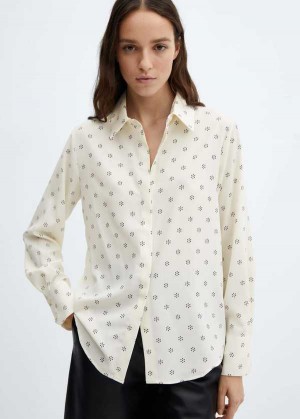 Mango Buttoned Flowy Shirt | MNG-25383