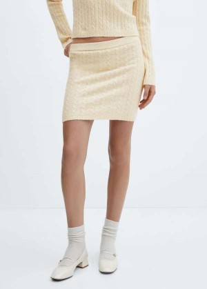 Mango Cable-knit Miniskirt | MNG-24178