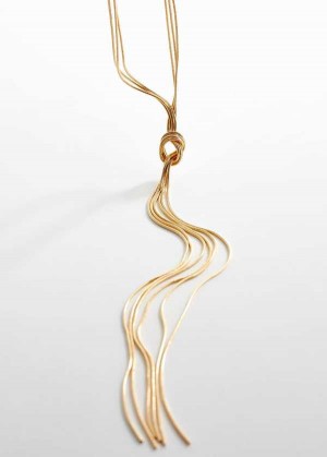 Mango Chain Necklace With Knot Detail | MNG-22909