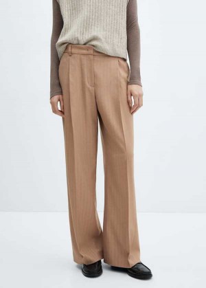 Mango Chalk-stripe Pants | MNG-24569