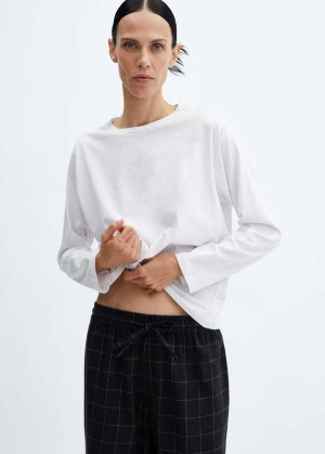 Mango Check Long Pyjamas | MNG-23708