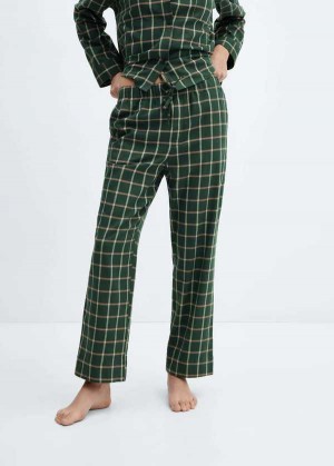 Mango Check Pajama Pants | MNG-23681